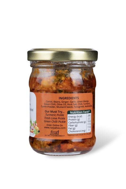 Pickels - Mix Veg, Olive Oil & Rock Solt Crafted