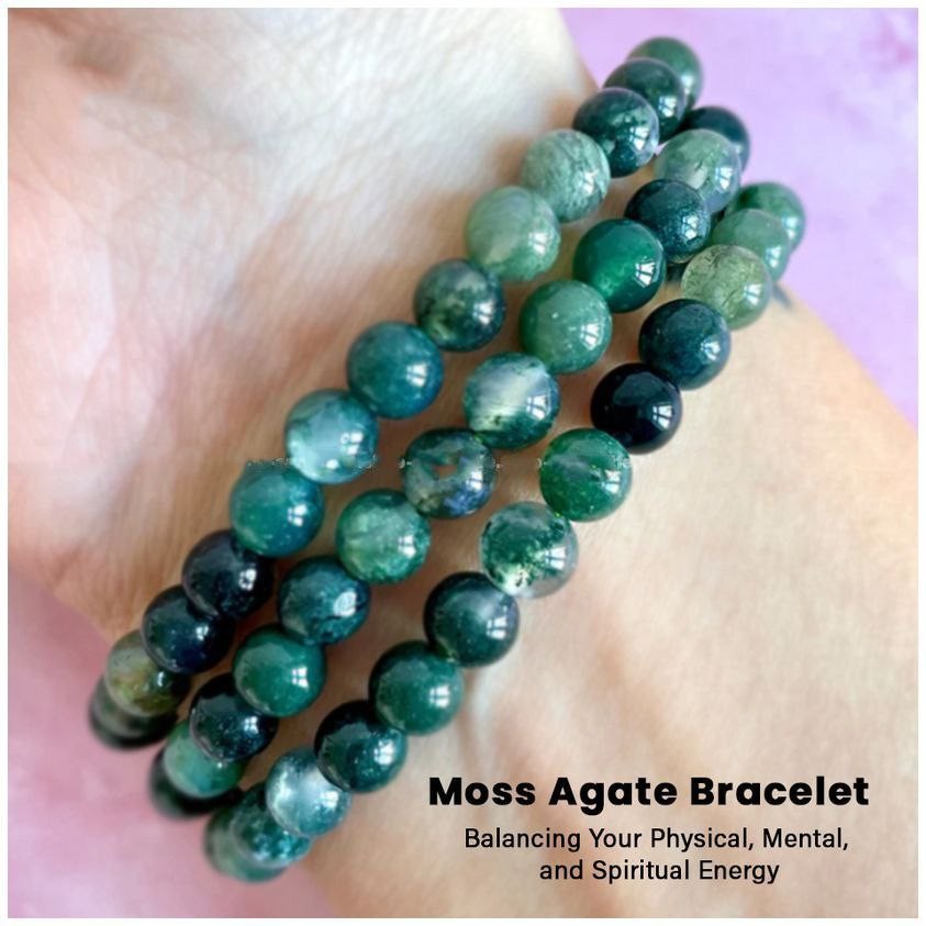 Energized Moss Agate Bracelet