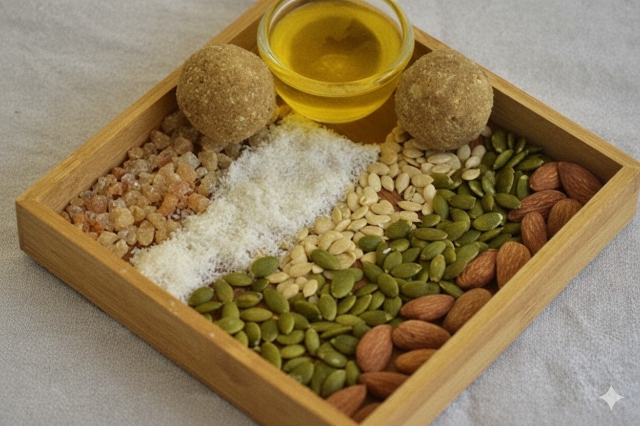 Mix Seeds Vrat laddoo