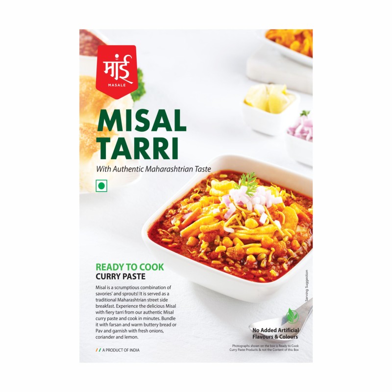Maai Masale - Misal Tarri Curry Paste, Ready to Cook Spice Mix l Easy to Make Instant Masala Curry Paste l Serves-4