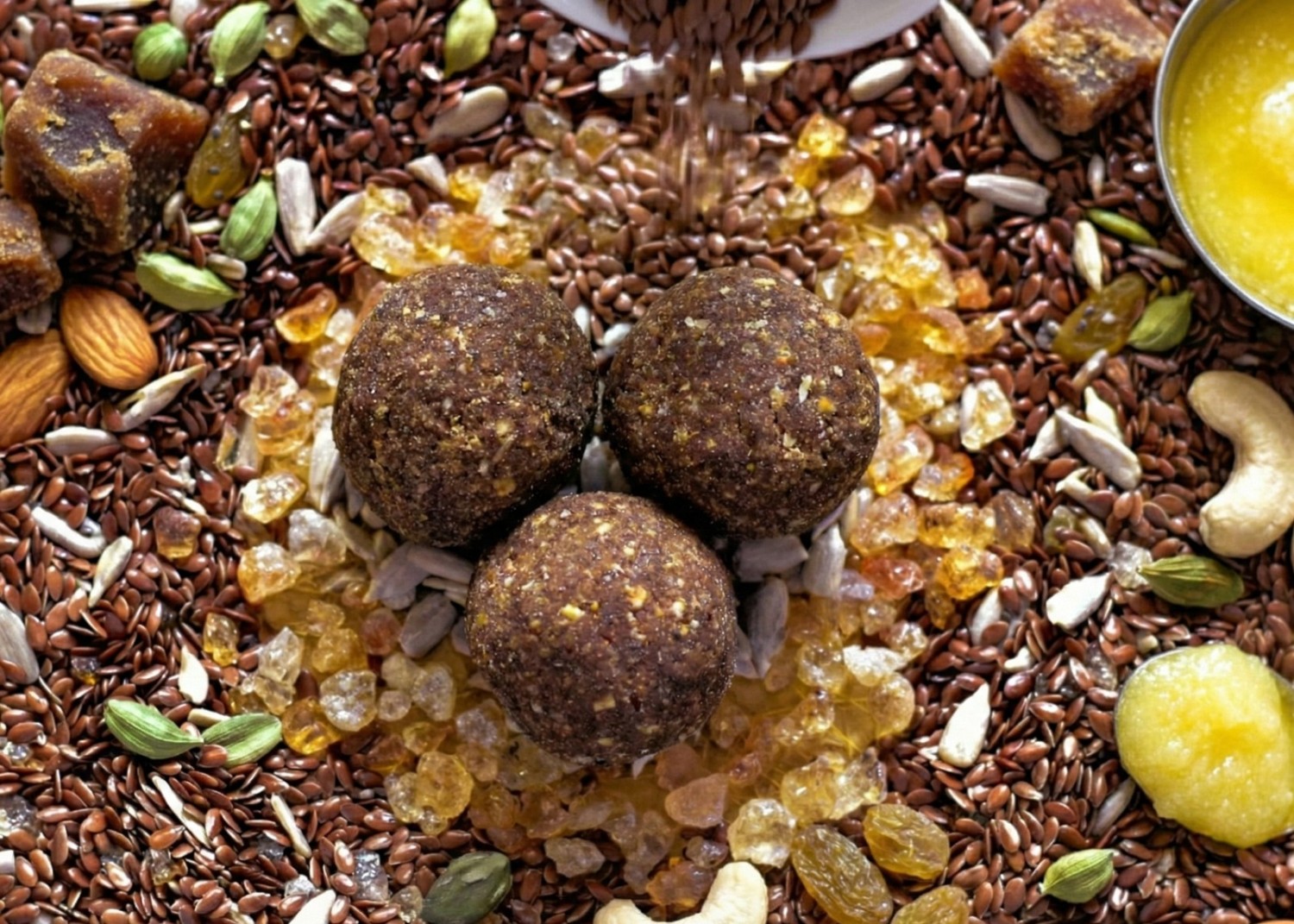 Flaxseeds laddoo