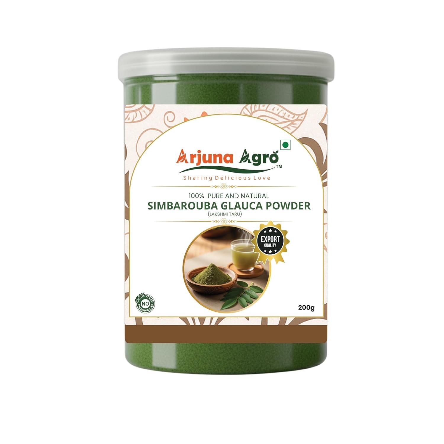 Arjuna Agro Simbarouba Glauca Powder | Pure Simarouba Glauca (Laxmitaru)| Single-Ingredient Herbal Powder for Traditional Use| 200 Grams