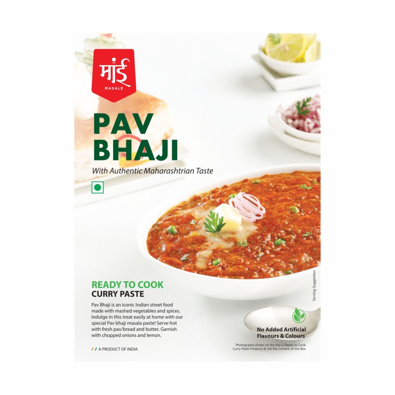 Maai Masale - Pav Bhaji Curry Paste, Ready to Cook Spice Mix l Easy to Make Instant Masala Curry Paste